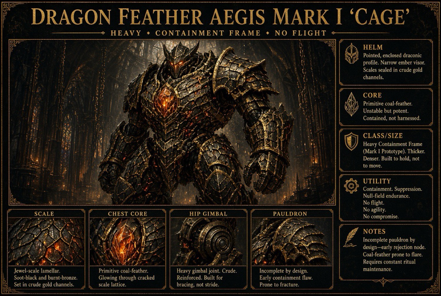 Aegis Mark I, Cage
